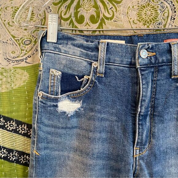 Anthropologie x Pilcro The Selvedge Vintage Straight Distressed Jeans Size 27 - Picture 6 of 16